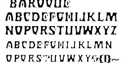 BAROQUE 英文字體下載