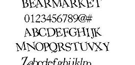 BEARMARKET 英文字體下載