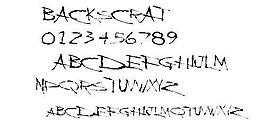 BACKSCRATCH 英文字體下載
