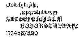 Blood Of Dracula 英文字體下載