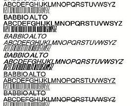 BABBIO 英文字體下載