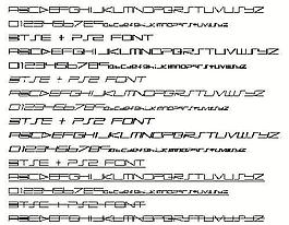 BTSE + PS2 FONT 英文字體下載