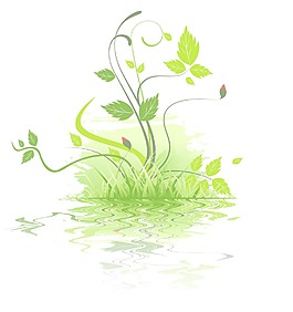 矢量春天花卉背景
