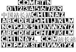CometNegative 英文字體下載