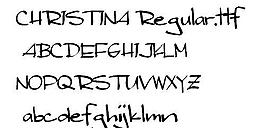 CHRISTINA 英文字體下載