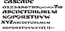 CASCADE 英文字體下載