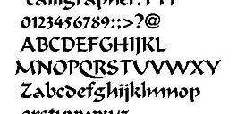 calligrapher 英文字體下載