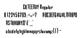 CUTEENVY 英文字體下載