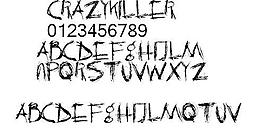 Crazykiller 英文字體下載