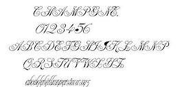CHAMPGNE 英文字體下載