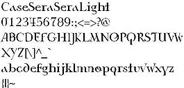 CaseSeraSeraLight 英文字體下載