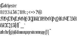 Colchester 英文字體下載