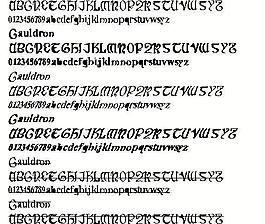 Cauldron 英文字體下載