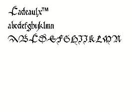 Cadeaulx2 英文字體下載
