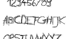 daubed 英文字體下載