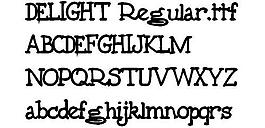 DELIGHT 英文字體下載