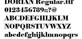 DORIAN 英文字體下載