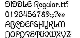 DIDDLE 英文字體下載