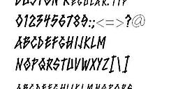 DUSTON 英文字體下載