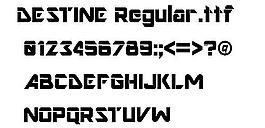 DESTINE 英文字体下载