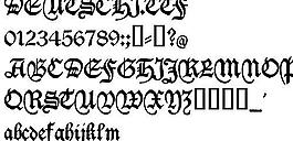 DEUTSCHI 英文字體下載