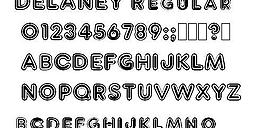 DELANEY 英文字體下載