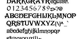 DARKGRAY 英文字體下載