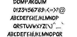 domparquim 英文字体下载
