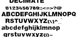 DECIMATE 英文字體下載