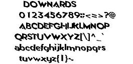 DOWNARDSLOPE 英文字體下載