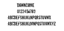 DOWNCOME 英文字體下載