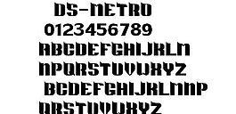 DS-METRO 英文字體下載