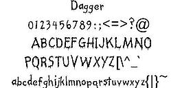 Dagger 英文字體下載
