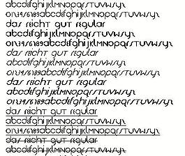 Das Reicht Gut Regular 英文字體下載