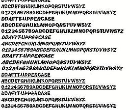 dDAFTt-UPPERcase 英文字體下載