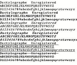 Dactylographe 英文字體下載