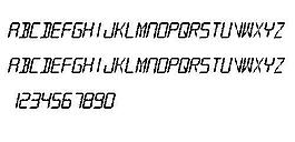 Digital readout 英文字體下載