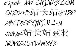 espek 英文字體下載