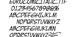 EuroComicItalic 英文字體下載