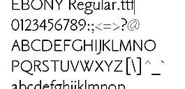 EBONY 英文字體下載