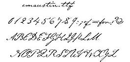 emaustin 英文字體下載