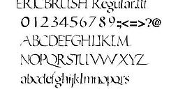 ERICBRUSH 英文字體下載