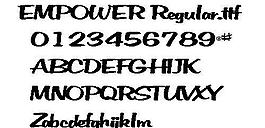 EMPOWER 英文字體下載