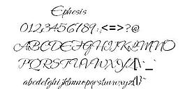 Ephesis 英文字體下載