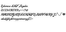 Ephemera LHF Regular 英文字體下載