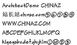 Frank the ArchitectDemo 英文字體下載