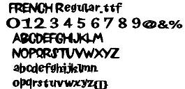 FRENCH 英文字體下載