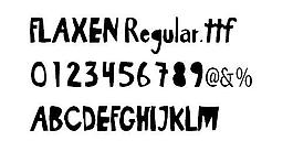 FLAXEN 英文字體下載