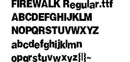 FIREWALK 英文字體下載