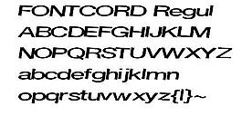 FONTCORD 英文字體下載